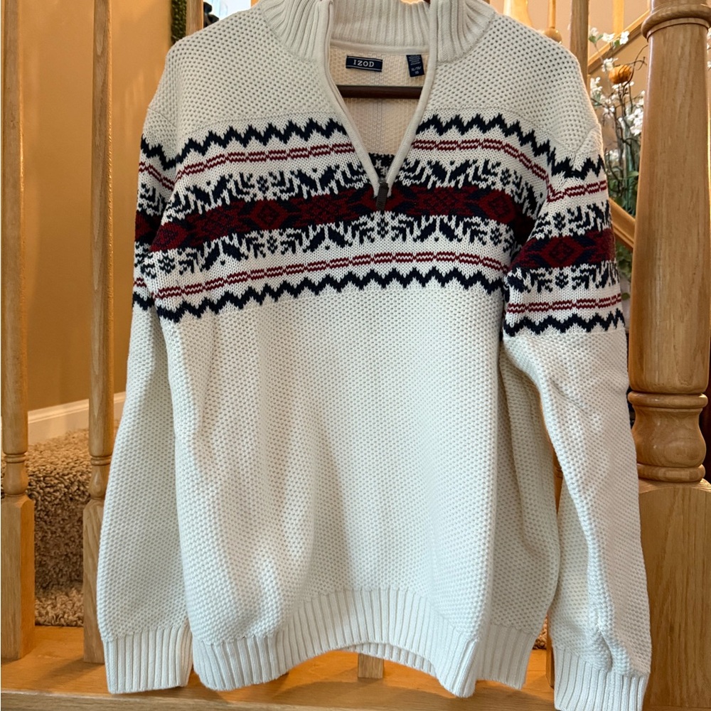 Izod 1/4 zip sweater
XL